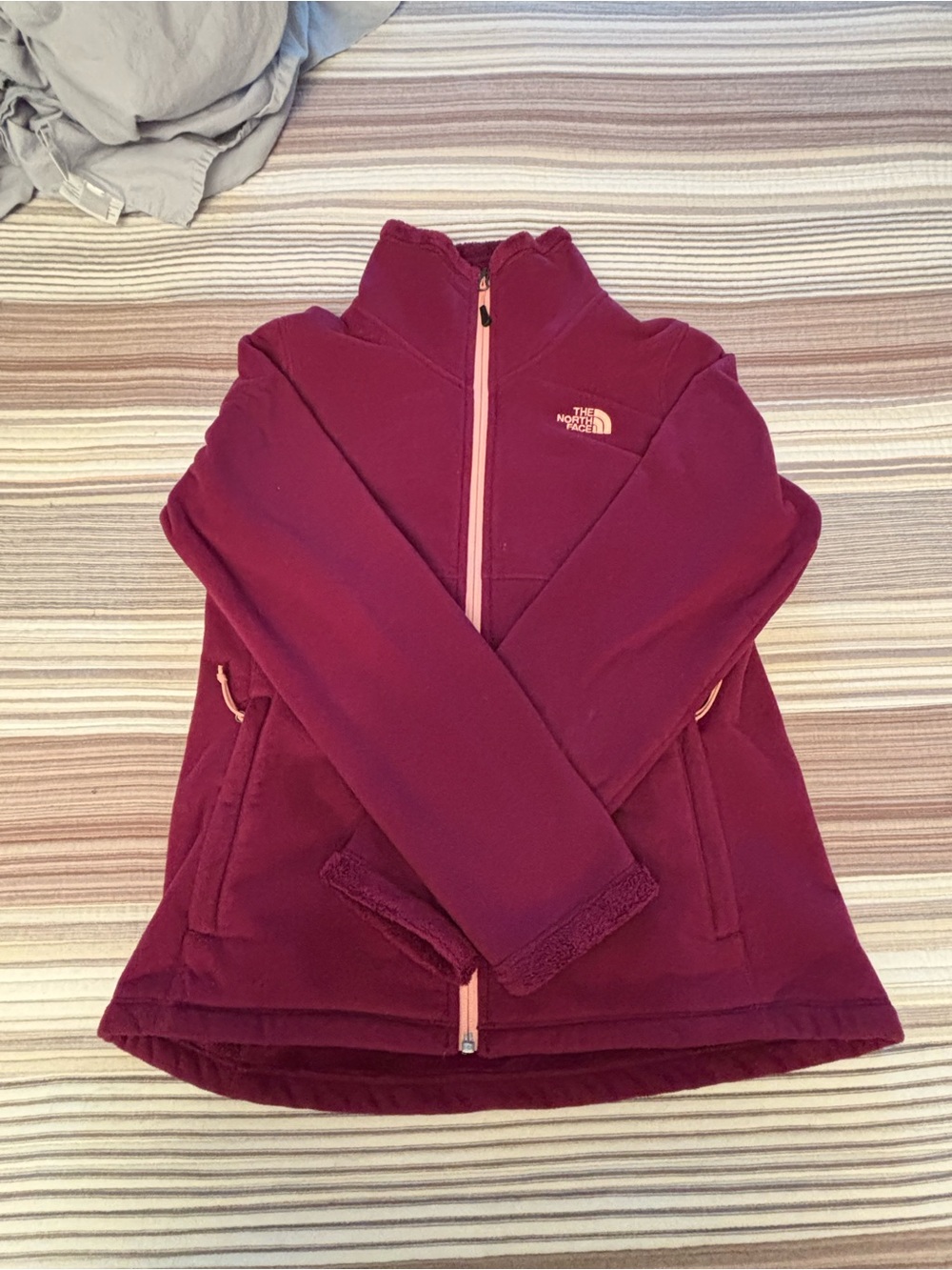 The North Face Women's Berry Fleece Jacket with Pink Trim